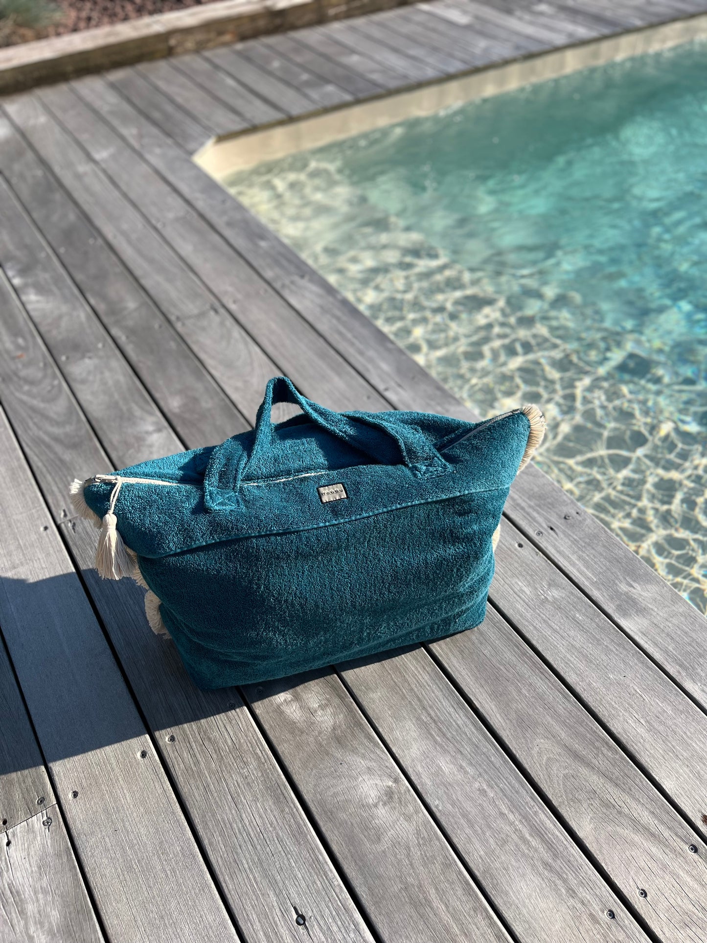 Le cabas BIG-BIG Bleu canard