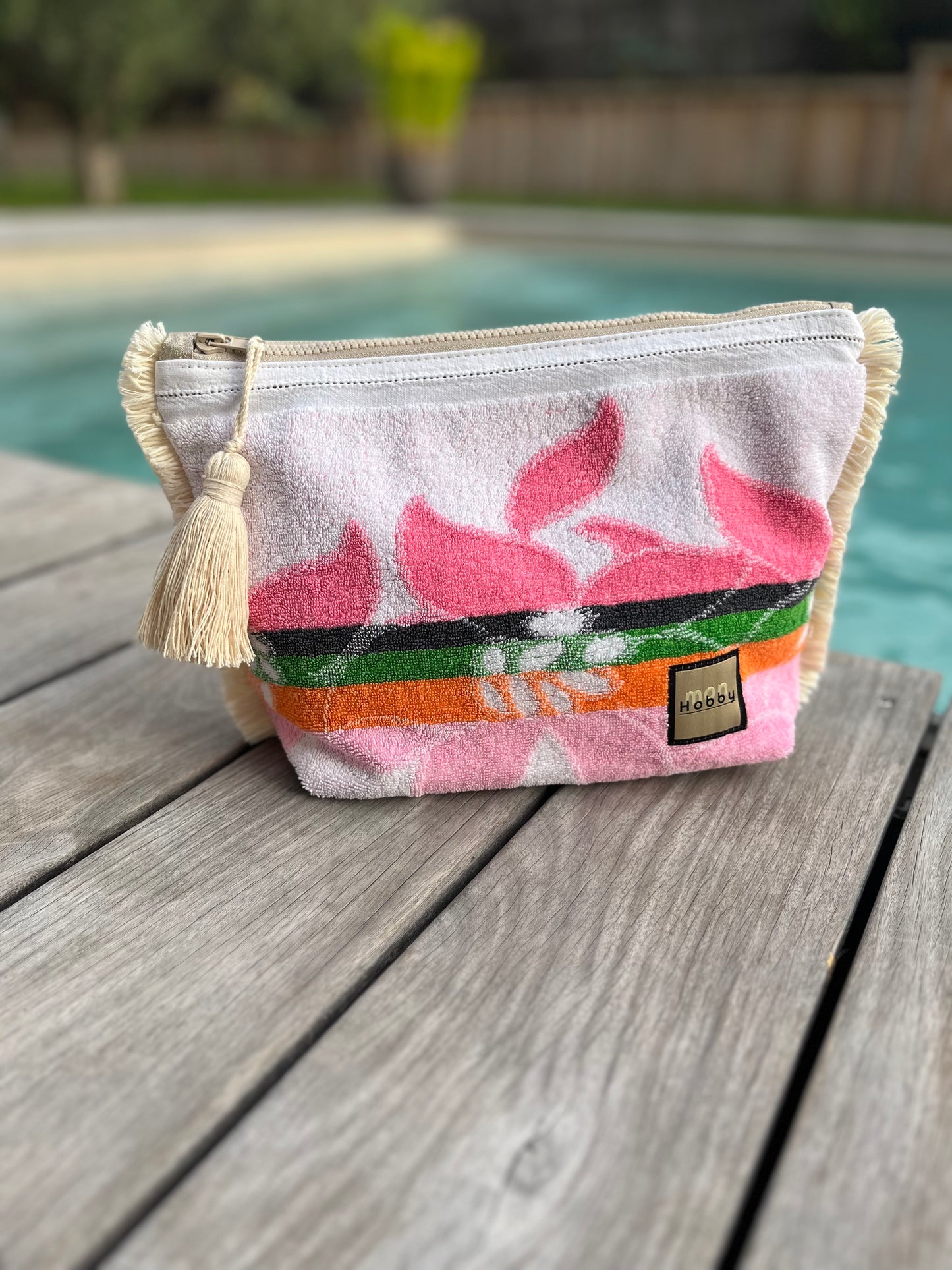 Pochette HUGE XXL Hawaïenne rose