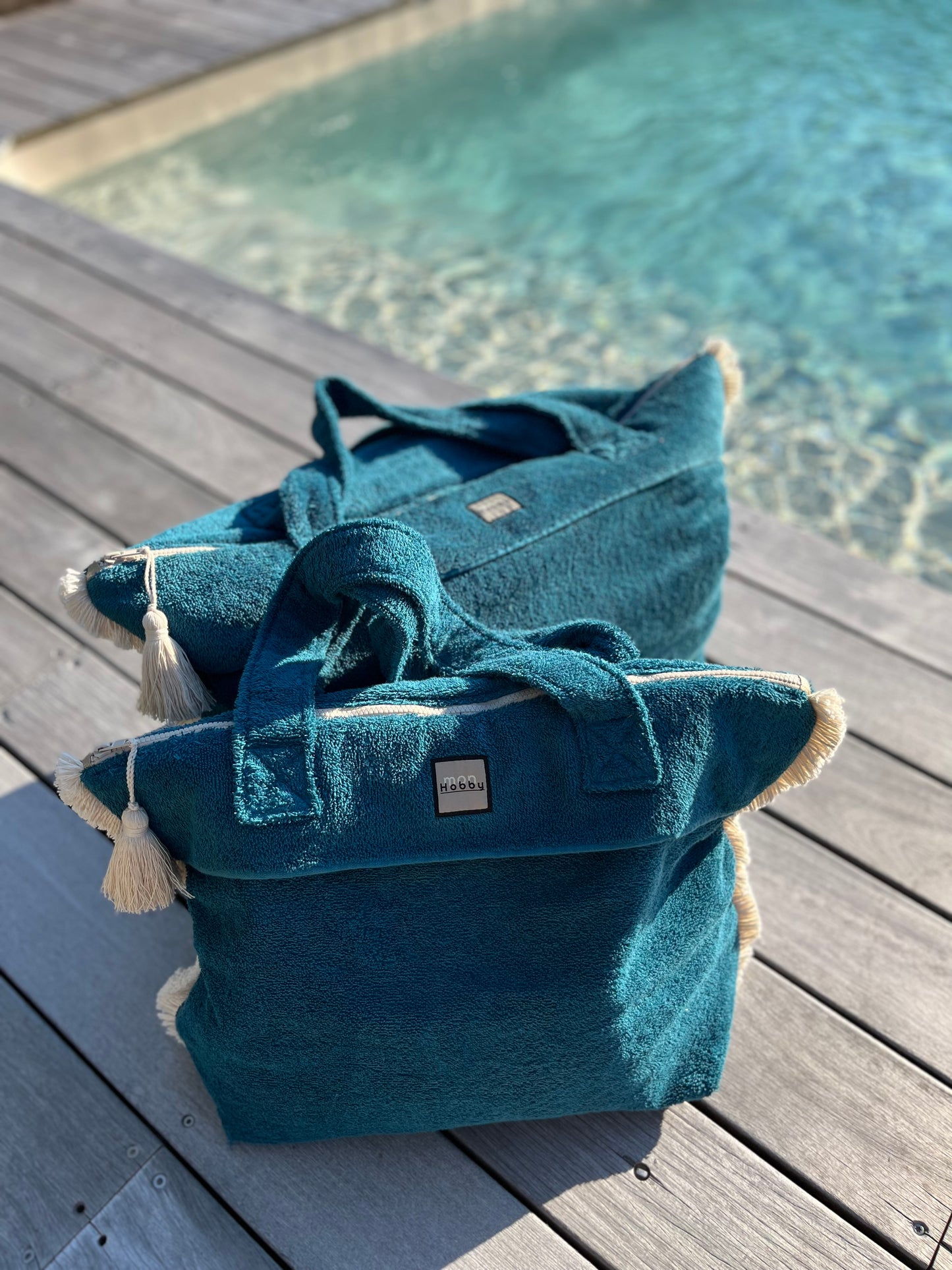 Le cabas BIG-BIG Bleu canard