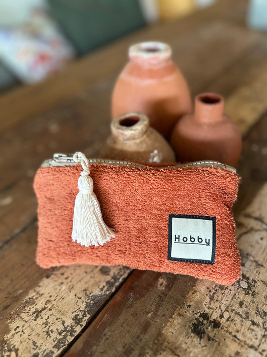La pochette BABY Terracotta-Orange brûlée