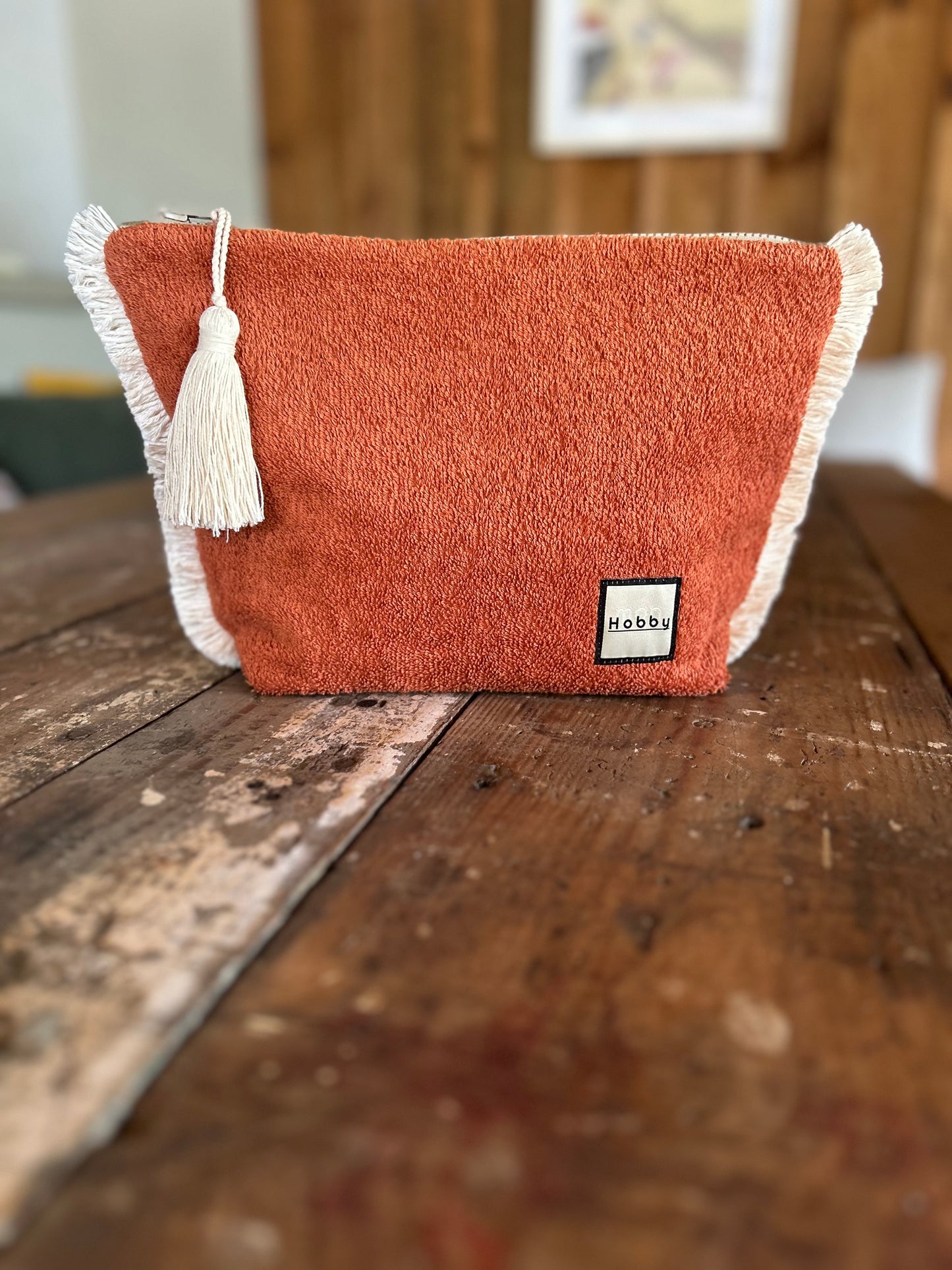 Pochette HUGE Terracotta - Orange brûlée
